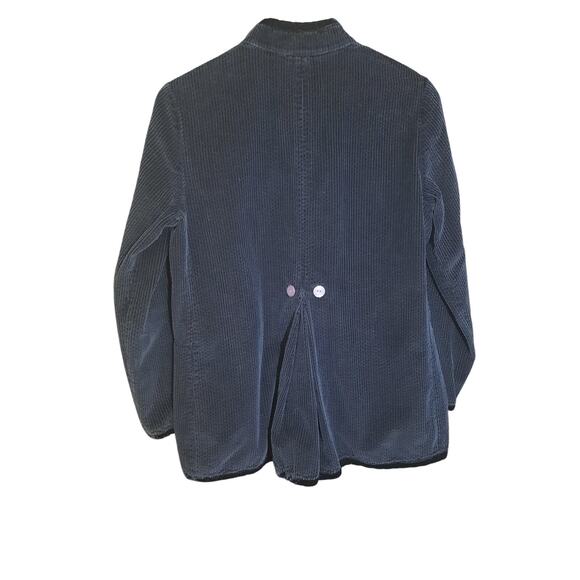 J. Jill Womens Black Ribbed Corduroy Button Up Oversized Shacket Size SP - Picture 2 of 6